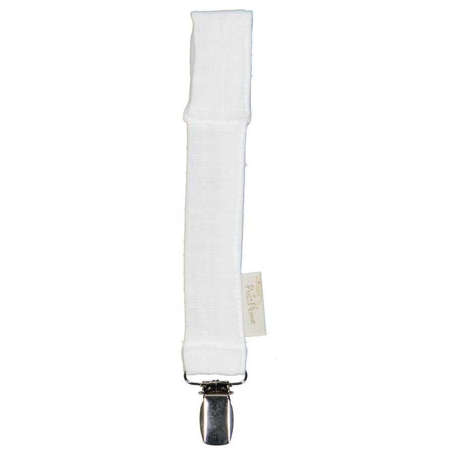 Attache-tétine lange blanc