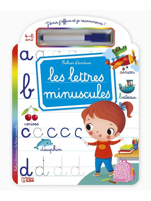 J'écris, j'efface et je recommence - Lettres minuscules