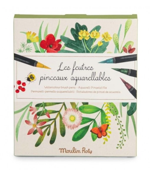 12 feutres aquarelle Le jardin du Moulin