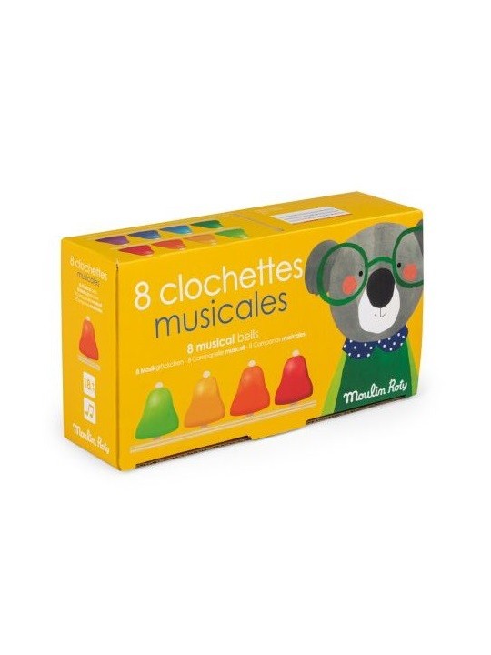 8 clochettes musicales Les Popipop