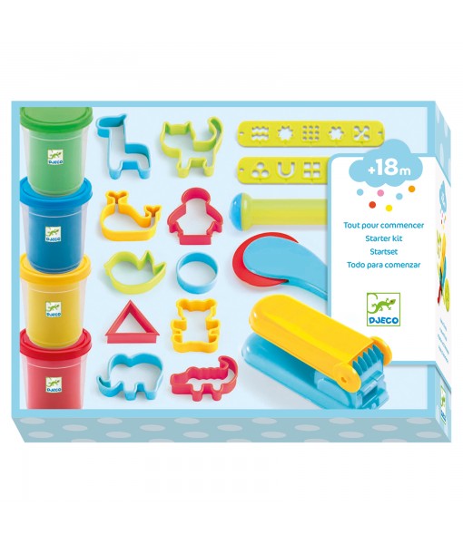 Pâte à modeler classique - pots et outils