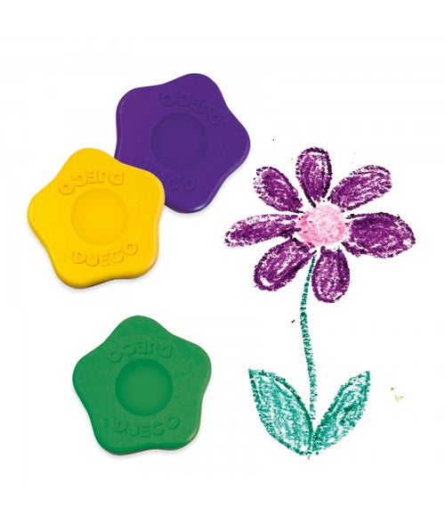 12 crayons fleurs pour les petits