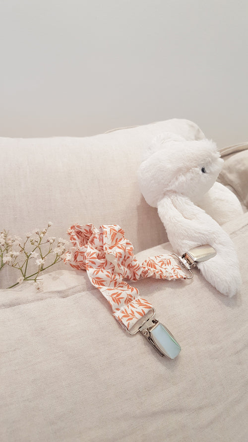 Attache-doudou lange blanc POISPLUME