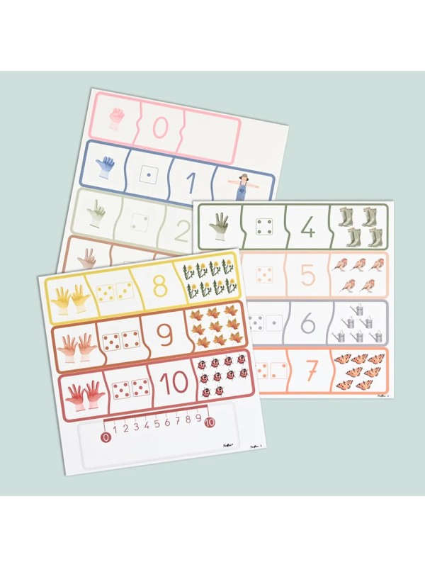 Puzzle magnétique - J'apprends à compter