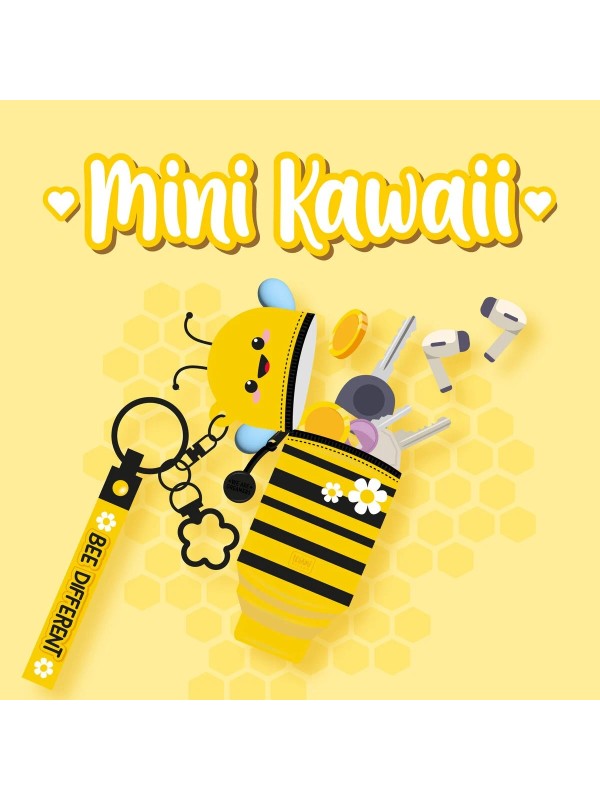 Porte-monnaie porte-clés abeille Mini kawaï
