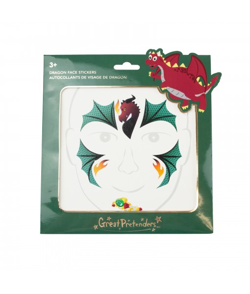 Autocollants pour le visage - thème dragon