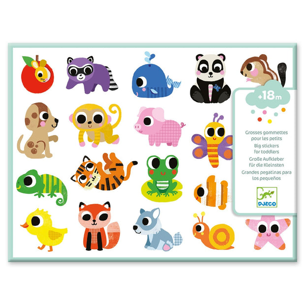 Grosses gommettes Bébés animaux DJECO