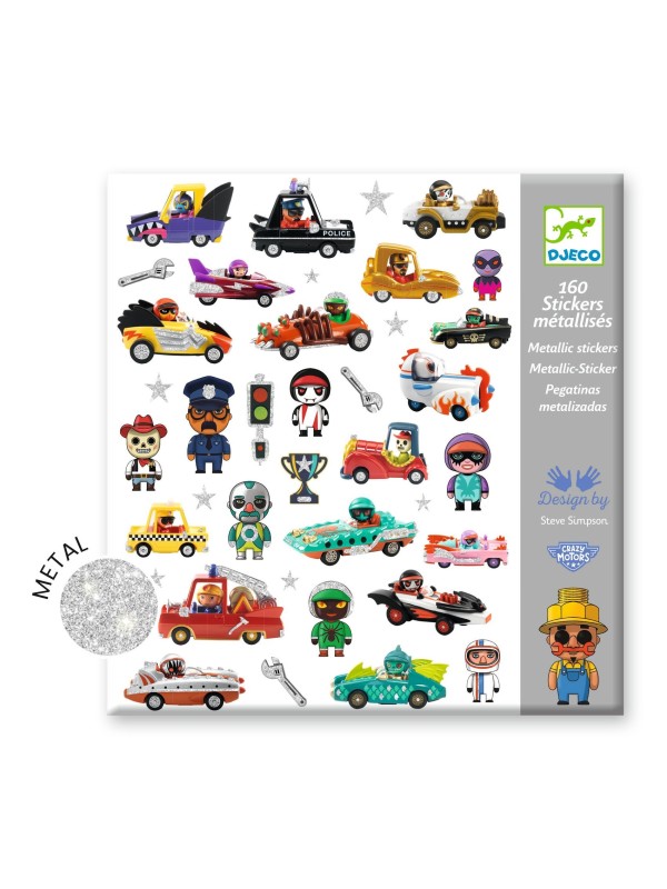Stickers métallisés - Le monde des Crazy motors