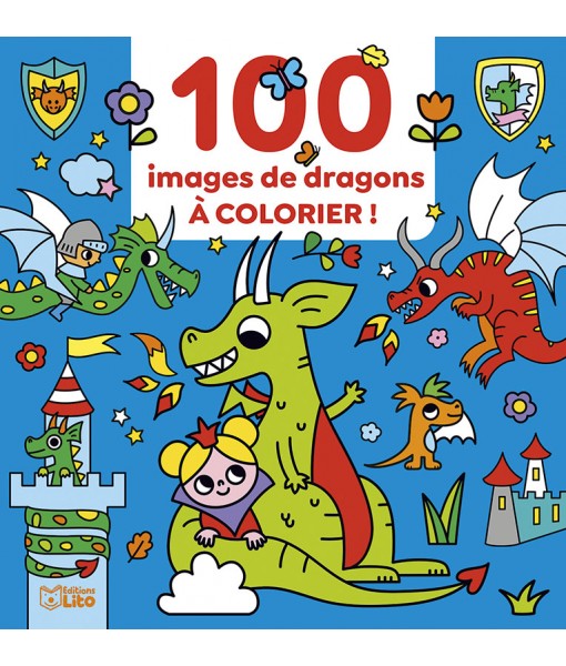 100 images de dragons à colorier