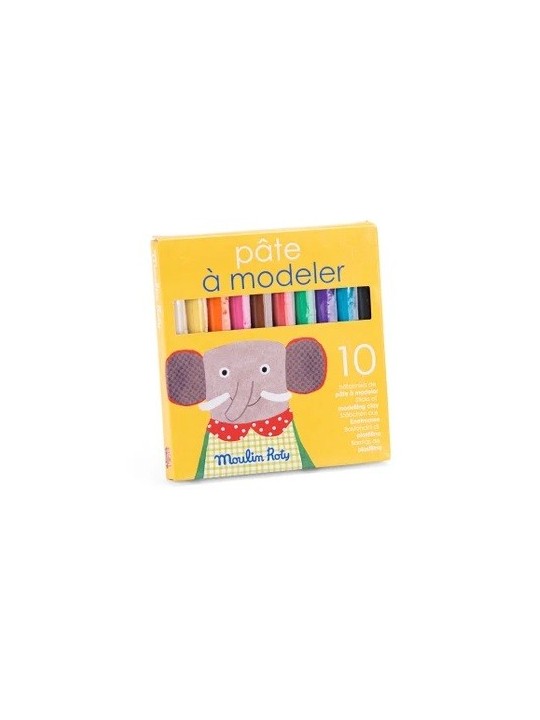 10 bâtonnets de pâte à modeler Les Popipop