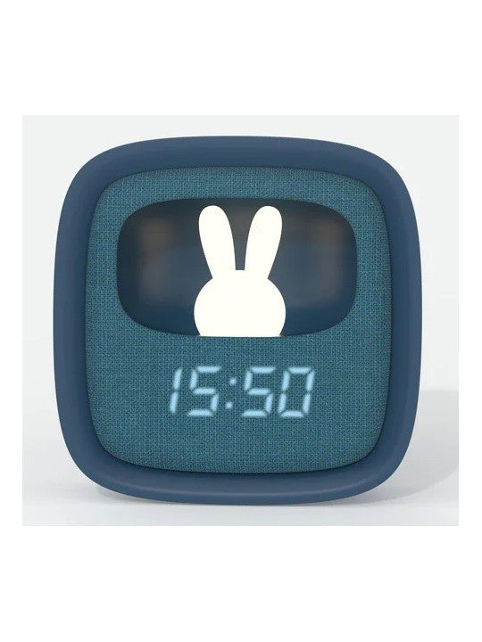 Réveil et veilleuse Billy clock bleu