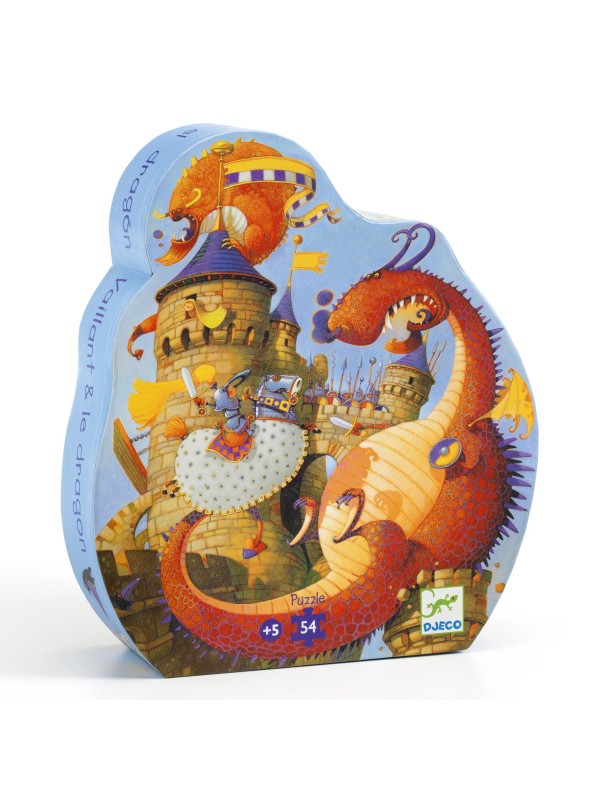 Puzzle Vaillant et le dragon - 54 pièces