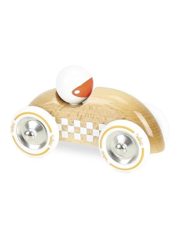 Rallye checkers bois naturel
