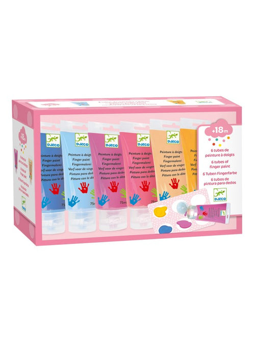 6 tubes de peinture à doigts Sweet