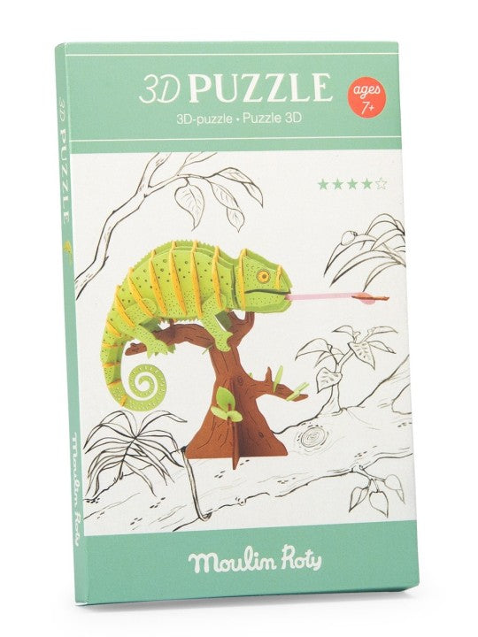 Puzzle 3D Caméléon 42 pièces Tout autour du monde