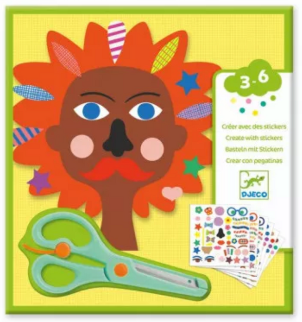 Créer avec des stickers Coiffeur DJECO