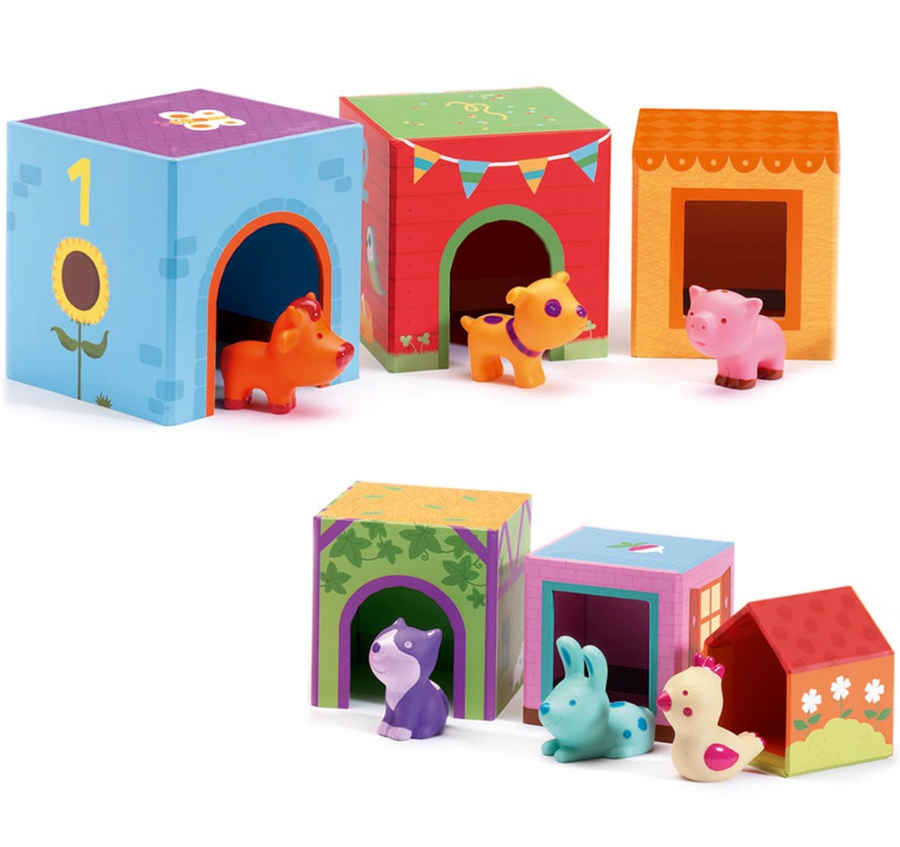 Cubes empilables TOPANIFARM DJECO