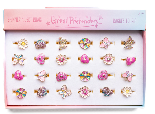 Set de 24 bagues toupie GREAT PRETENDERS
