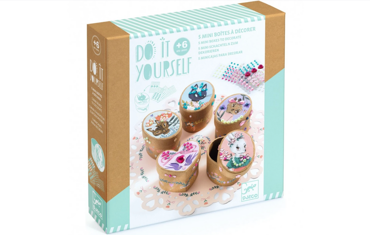 Adorables mini boîtes DIY DJECO