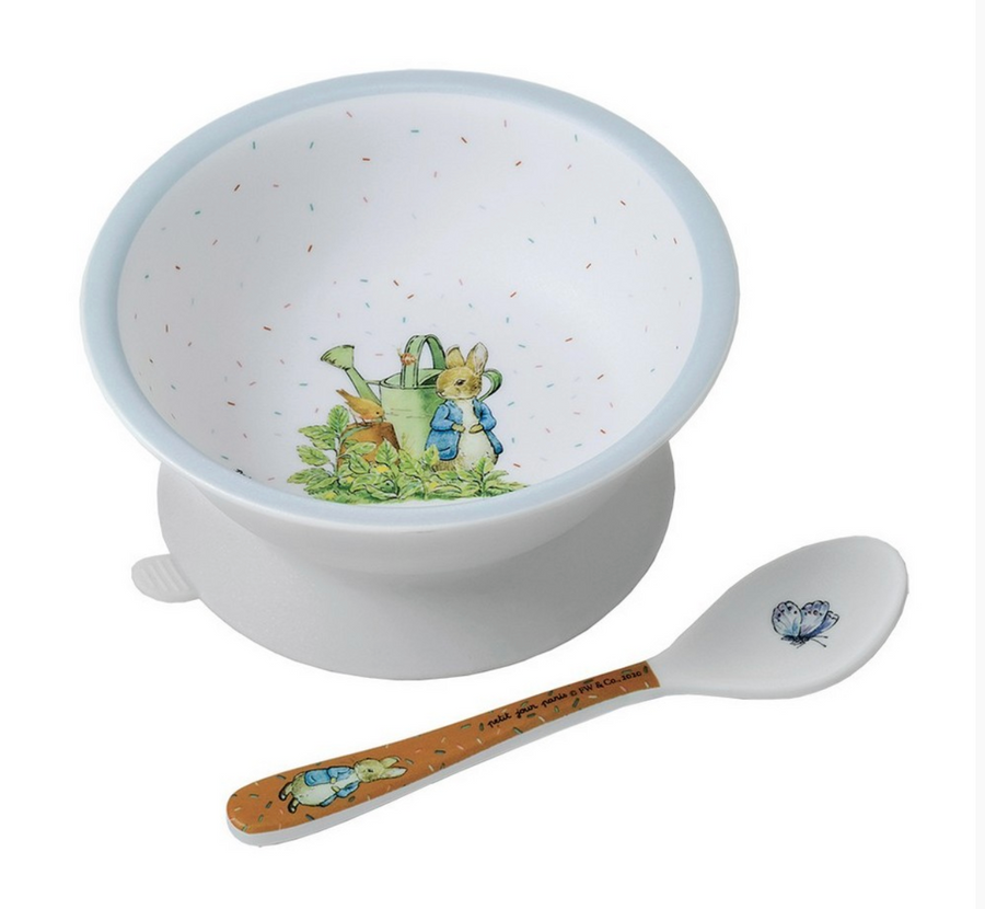 Bol ventouse et sa cuillère Peter Rabbit PETIT JOUR