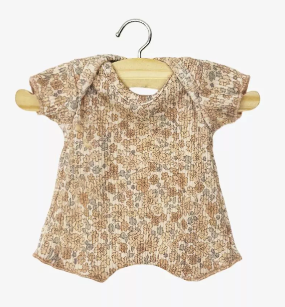 Body short Babies petites fleurs cacao MINIKANE