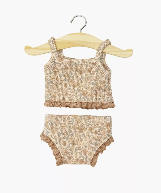 Dessous Gordies  en maille côtelée Fleurs cacao MINIKANE