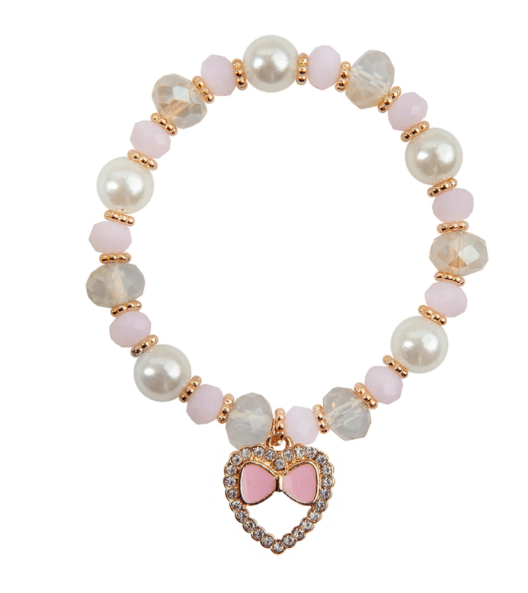 Bracelet Perles avec petit coeur à noeud GREAT PRETENDERS