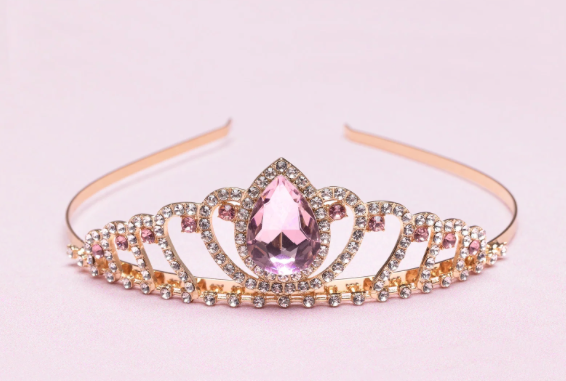 Diadème Regal Tiara rose GREAT PRETENDERS