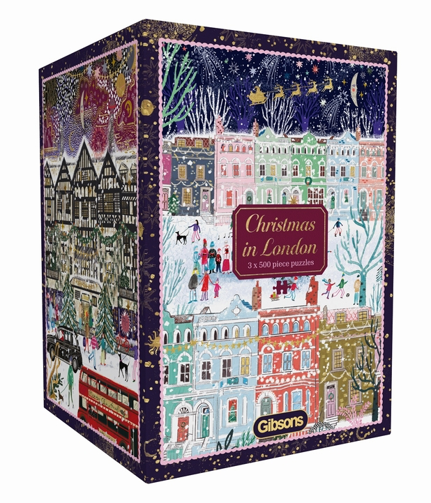 3 Puzzles Noël à Londres 500 pcs WILSON JEUX