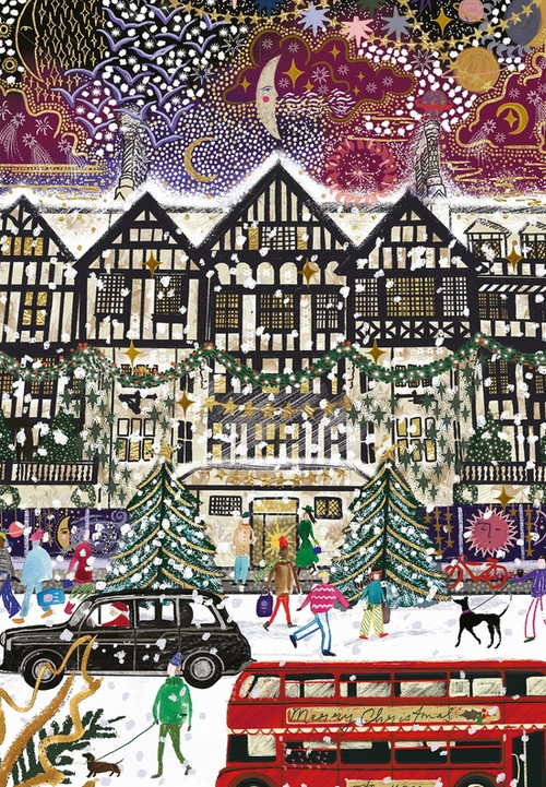 3 Puzzles Noël à Londres 500 pcs WILSON JEUX