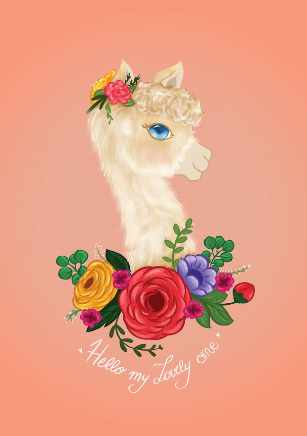 Carte postale Hello My Lovely One POISPLUME