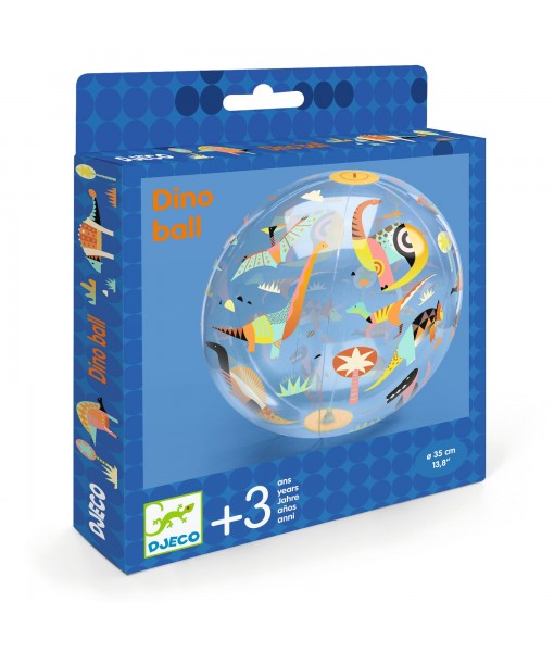 Ballon gonflable dinosaures fluo 35 cm
