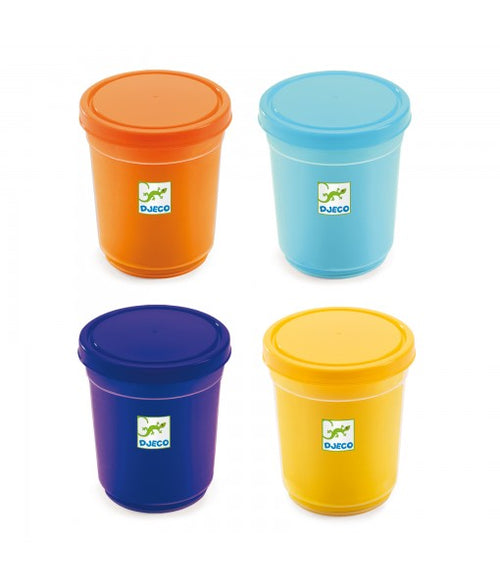4 pots de pâte à modeler Nature