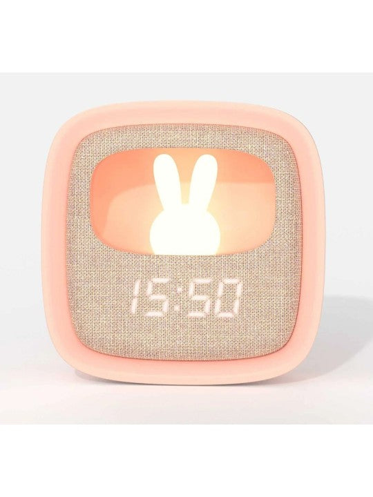 Réveil et veilleuse Billy clock rose