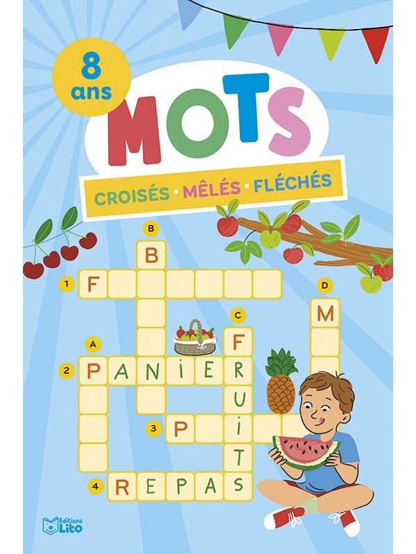 Mots croisés mêlés fléchés 8 ans