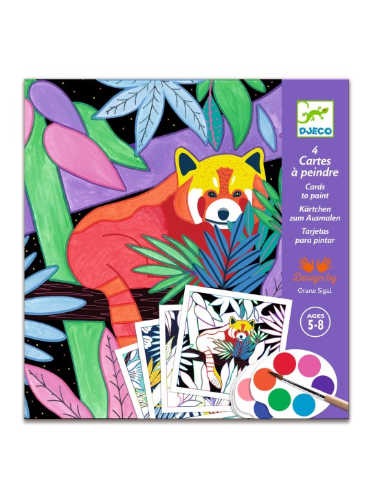 4 cartes à peindre - Selva