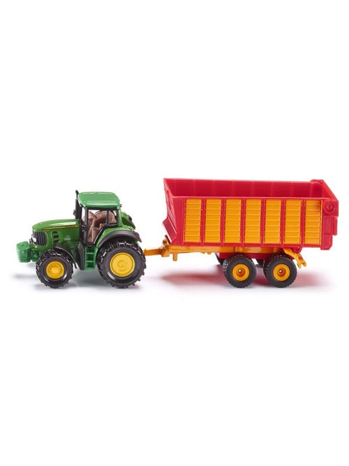 Claas tracteur avec remorque d'ensilage
