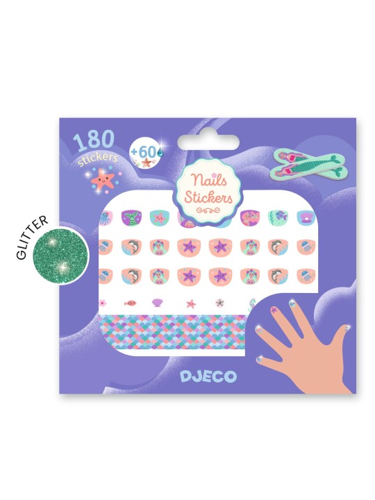 Autocollants ongles - Douceur marine