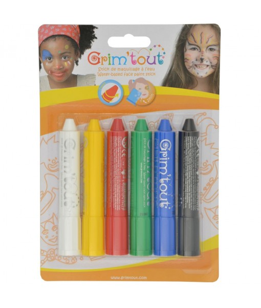 6 sticks de maquillage - Couleurs basiques
