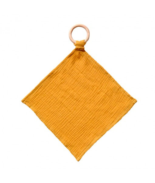 Anneau bois & coton ocre