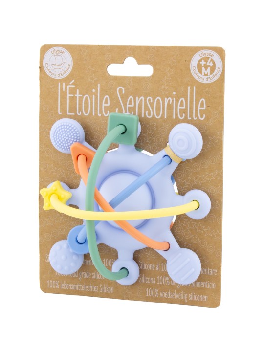 Anneau de dentition étoile lilas (silicone)