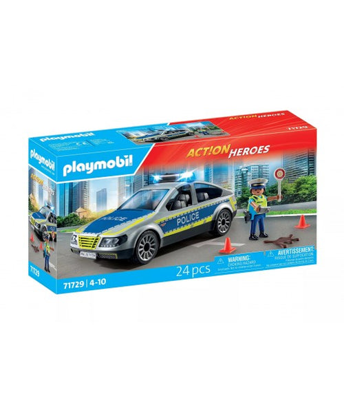 Action heroes - Voiture de police avec sirène et gyrophare