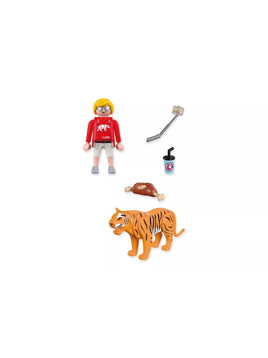 Animals & friends - Zoo : tigre et visiteur