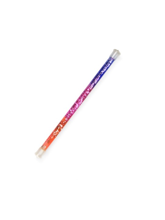 Baguette à paillettes violet et rouge Les petites merveilles