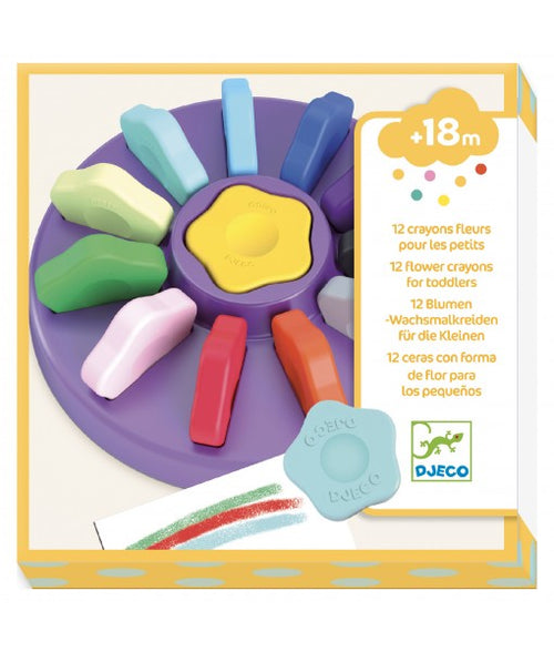 12 crayons fleurs pour les petits