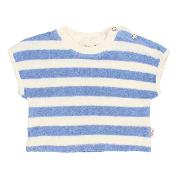 Ensemble en éponge TERRY bleu t-shirt et short BUHO