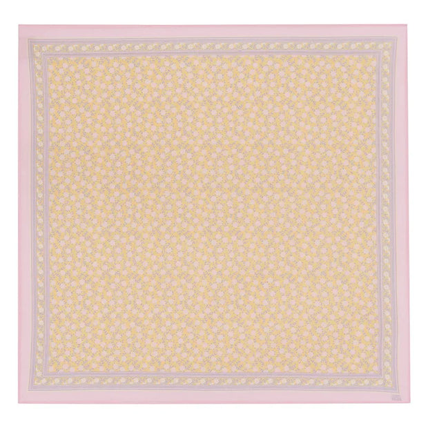 Foulard foulfleur jaune BONTON 50 x 50 cm