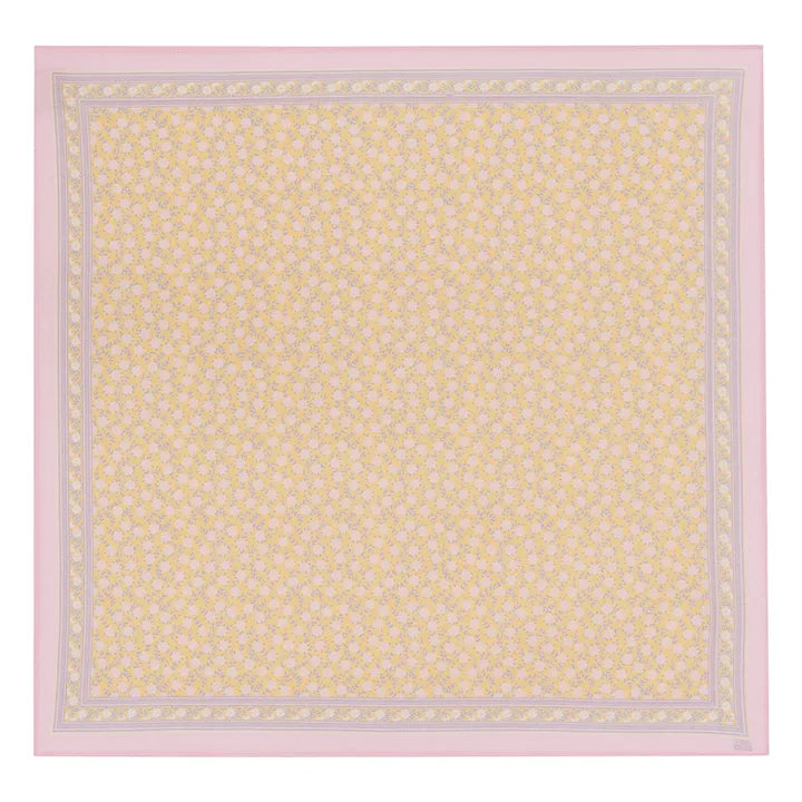 Foulard foulfleur jaune BONTON 50 x 50 cm